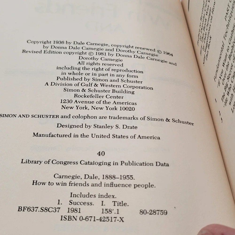 Dale Carnegie How‎ to Win Friends & Influence People Set Hardcover 1980s Good